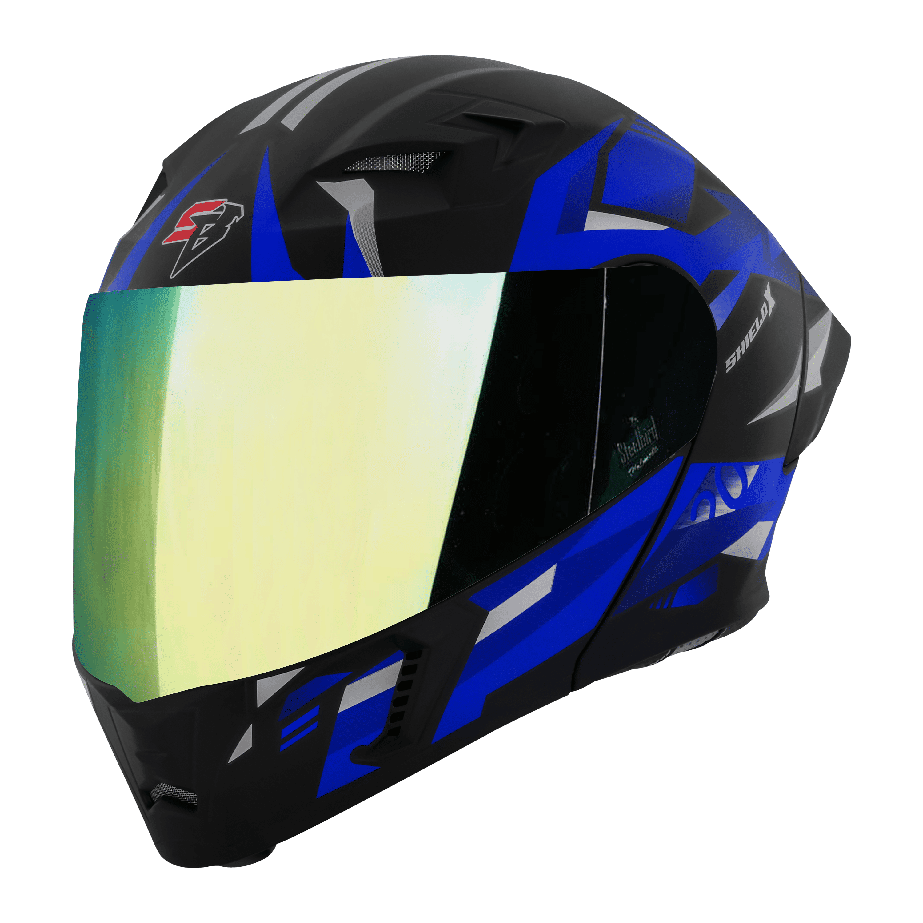 SBA-20 SHIELD X GLOSSY BLACK WITH BLUE